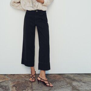 Zara Black Wide Leg Jeans